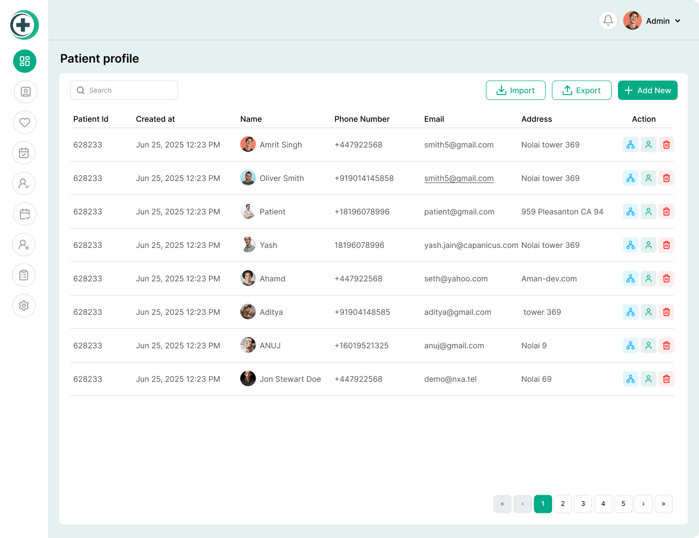 Patient information dashboard illustration